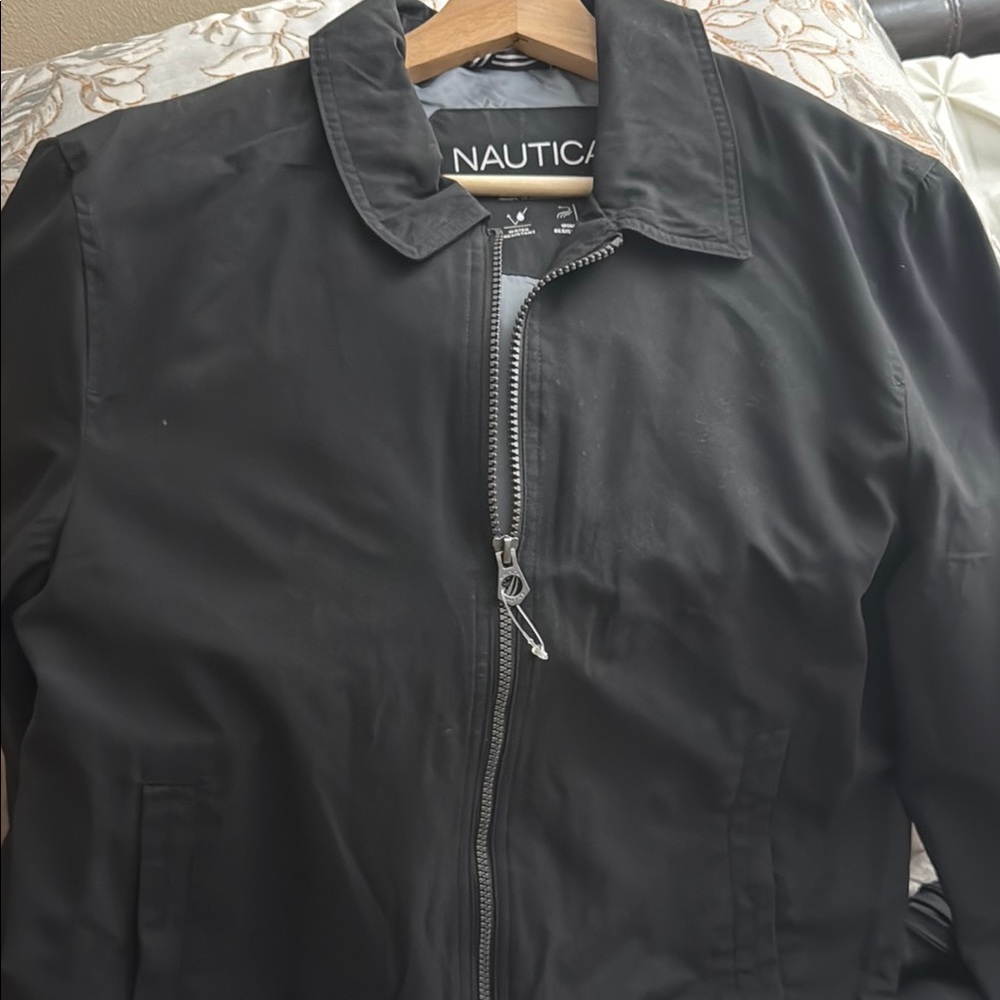Nautica Black Windbreaker Jacket